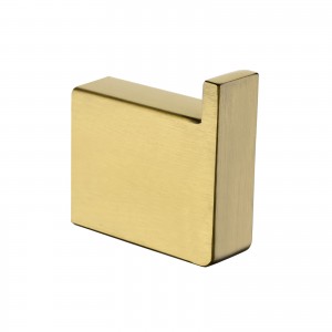 Cavallo Brushed Gold Square Robe Hook